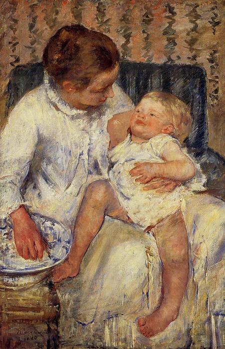 The Child-s Bath — Mary Stevenson Cassatt