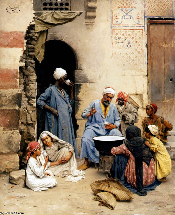 The Sahleb Vendor, Cairo — Ludwig Deutsch