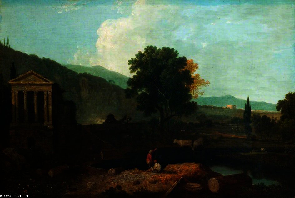 Landscape With The Temple Of Clitumnus, Near Spoleto — Richard Wilson