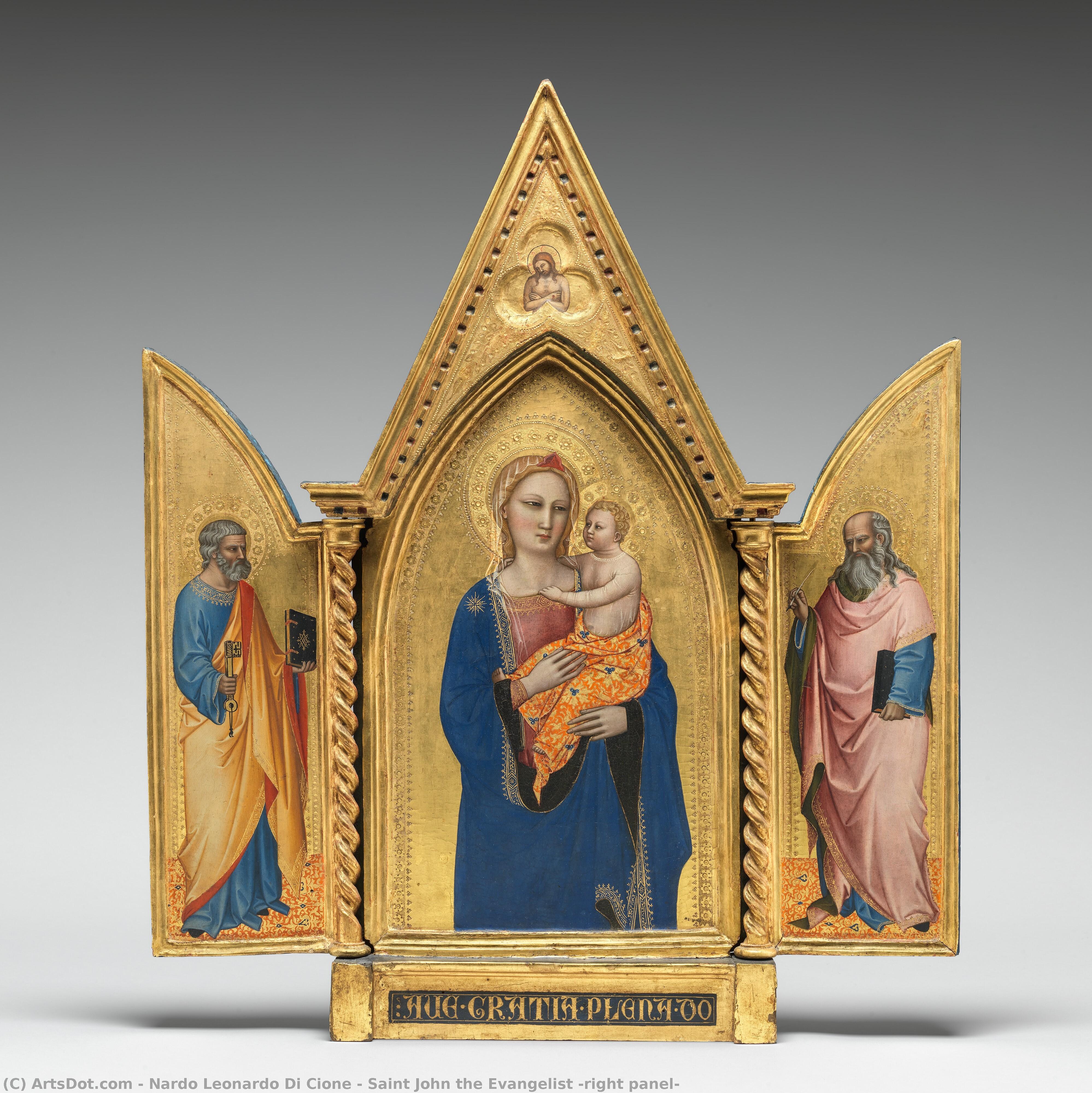 Saint John The Evangelist [right Panel] — Nardo Leonardo Di Cione