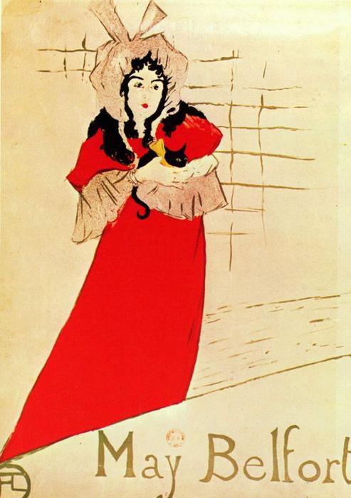 Jardin De Paris, May Belfort, Plakat — Henri De Toulouse-lautrec