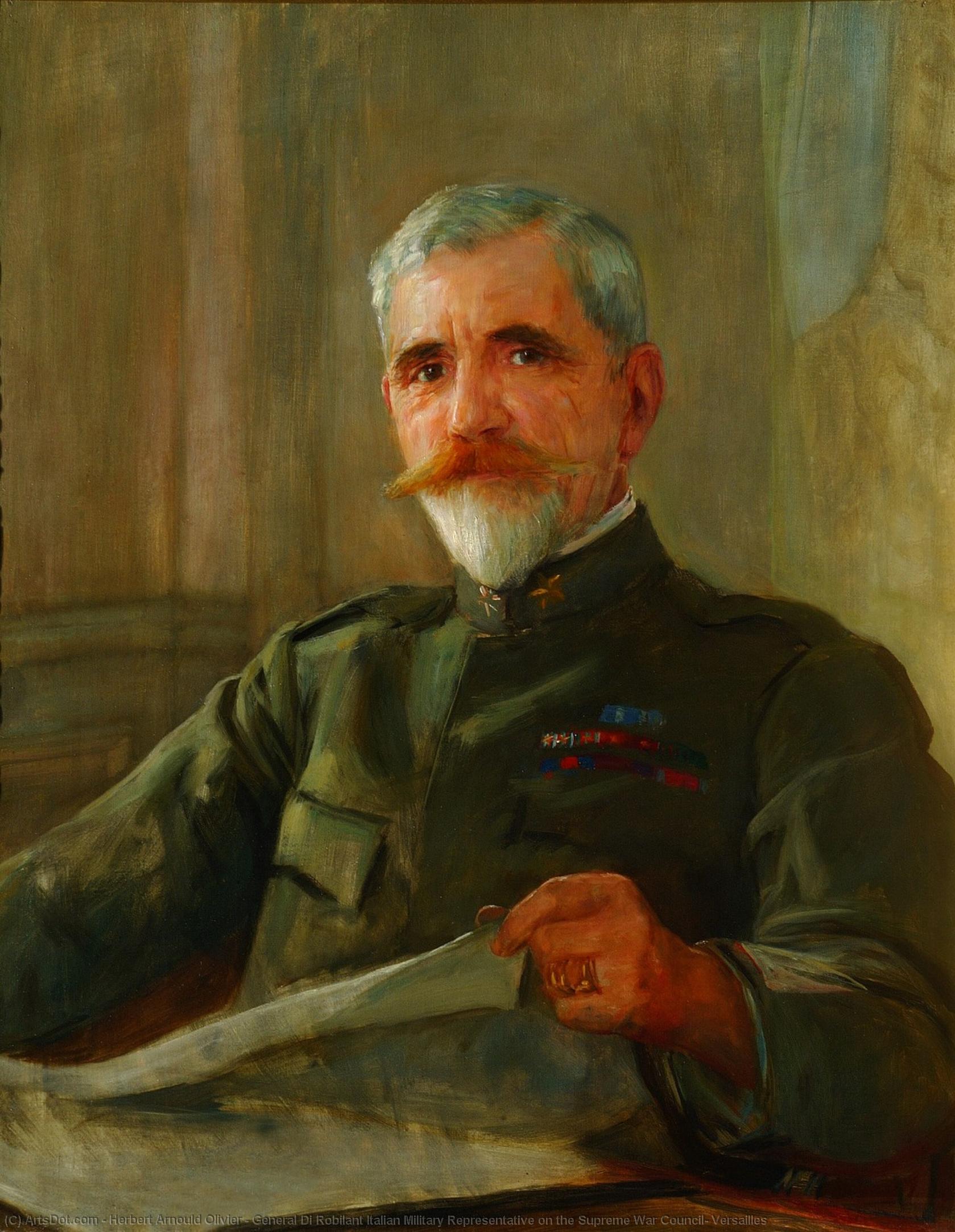 General Di Robilant Italian Military Representative On The Supreme War Council, Versailles — Herbert Arnould Olivier