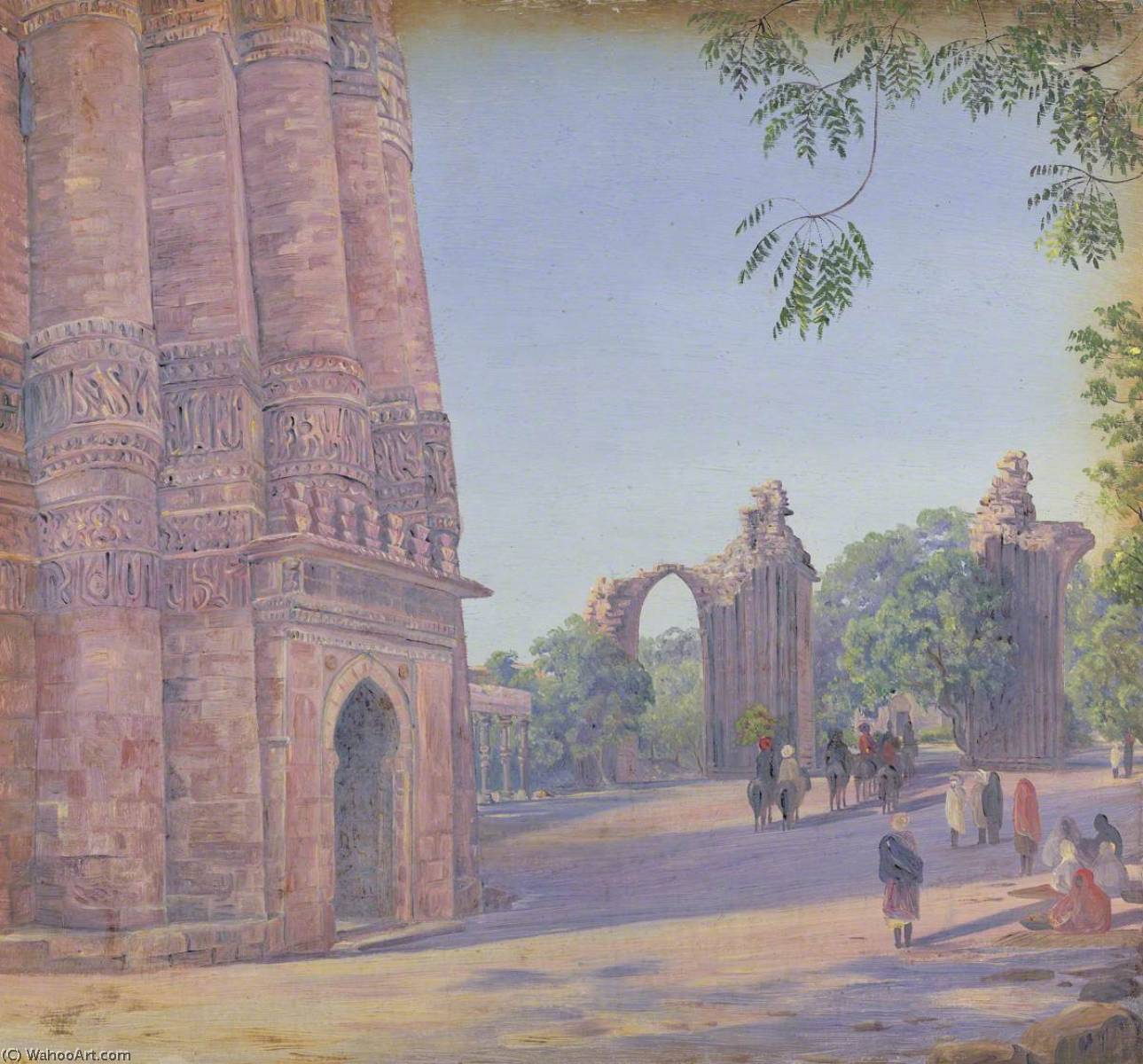 'the Kutub. Delhi. India. Novr. 1878' — Marianne North