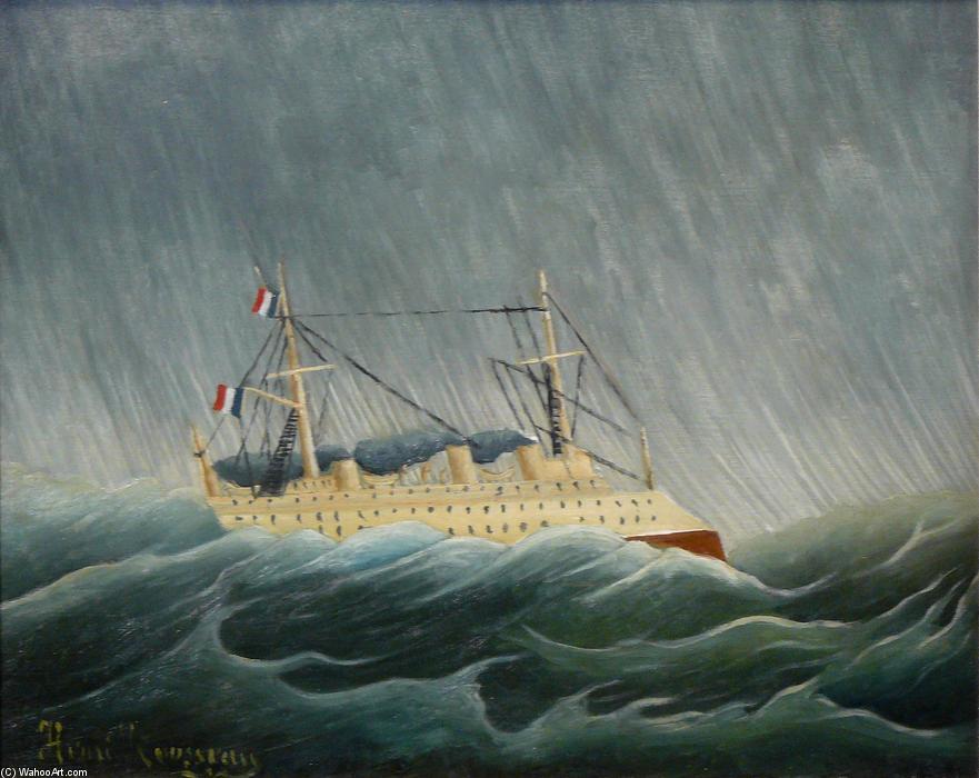 The Storm Tossed Vessel — Henri Julien Félix Rousseau (le Douanier)
