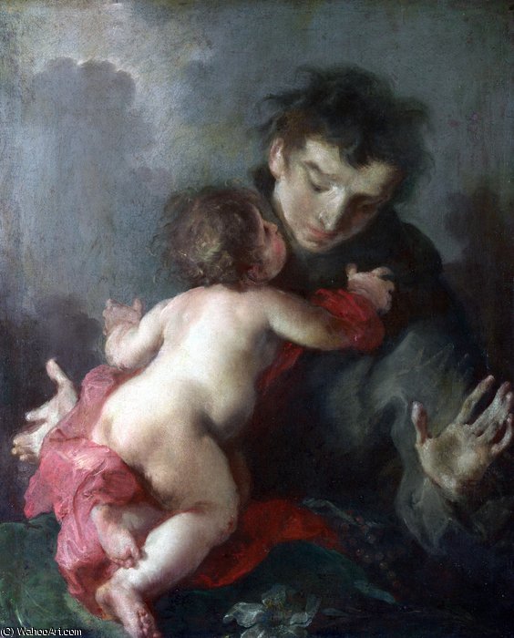 Saint Anthony Of Padua With The Infant Christ — Giuseppe Bazzani