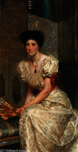 Portrait Of Mrs Charles Wyllie — Lourens Alma Tadema