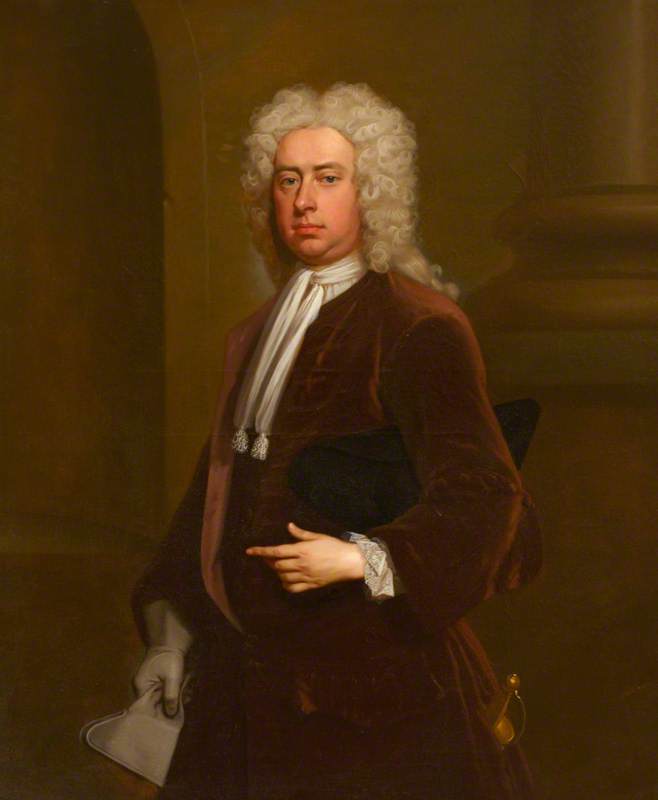 Portrait Of A Gentleman In Brown (probably Christopher Lethieullier, 1676–1736) — Michael Dahl
