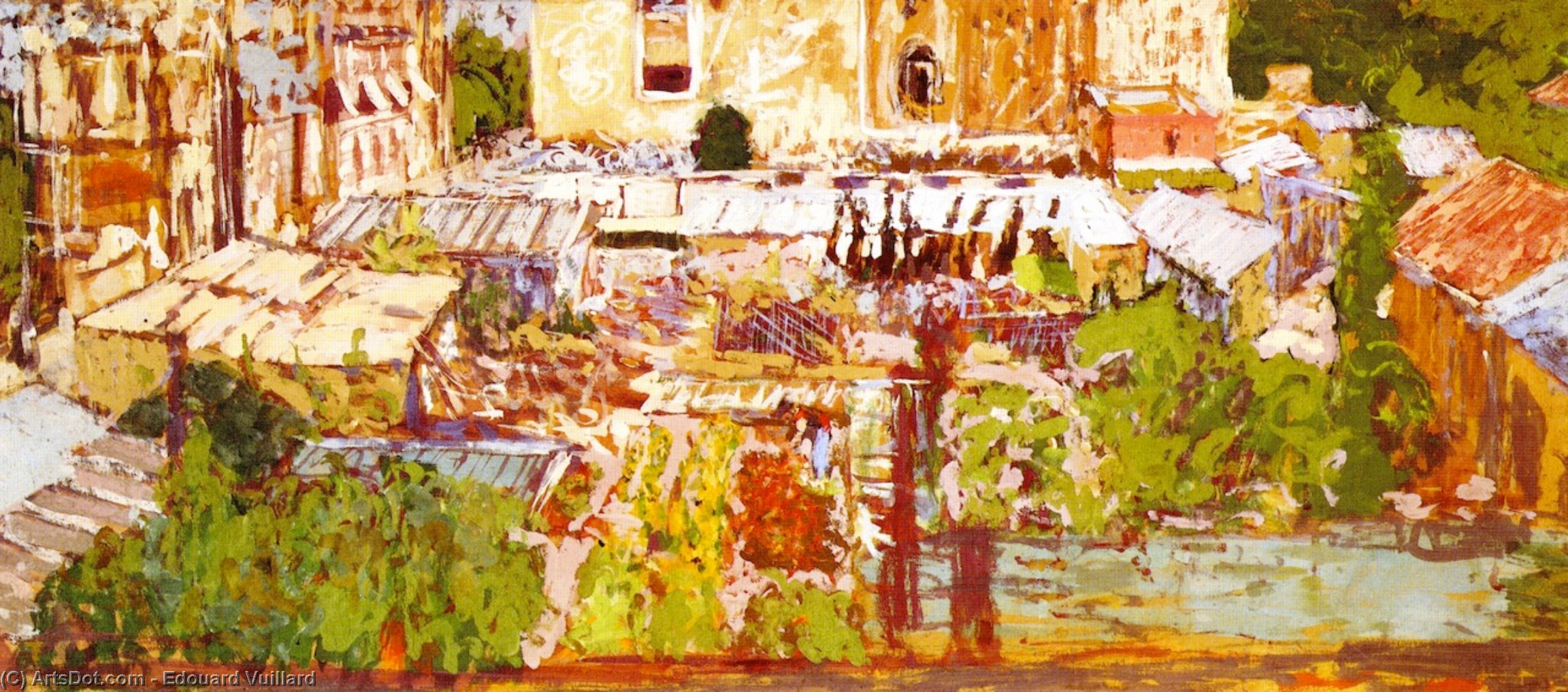 View From The Artist's Window, Rue De La Tour — Jean-édouard Vuillard