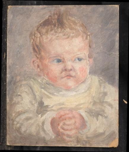 Portrait D'un Jeune Enfant Les Mains Jointes — Valentine Reyre