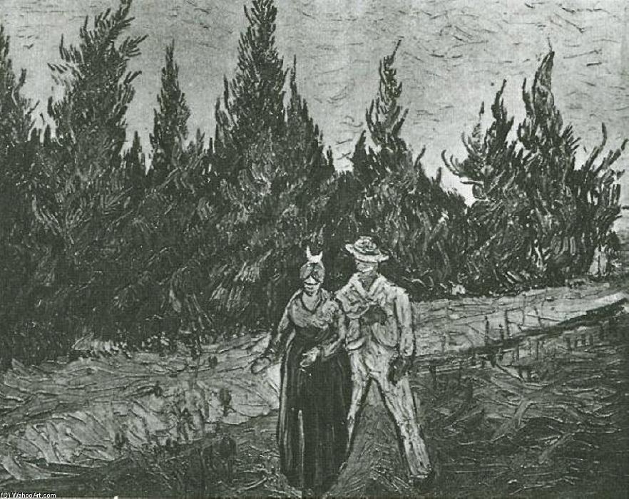 Die Liebenden Der Garten Des Dichters Iv — Vincent Willem Van Gogh