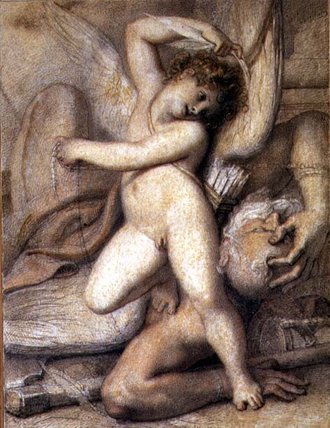 Cupid Plucking The Wings Of Time, 18th Century — Richard Cosway