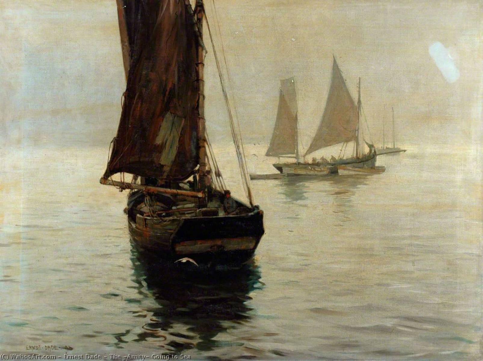 The 'amity' Going To Sea — Ernest Dade