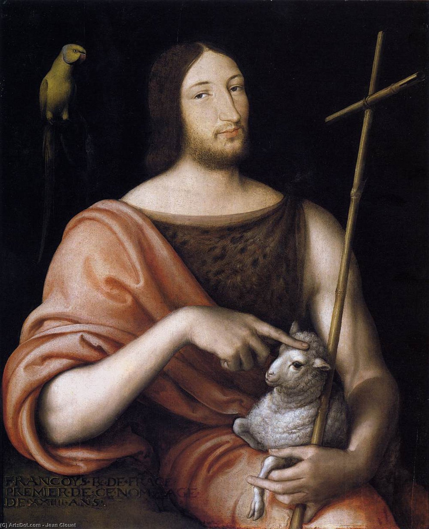 Portrait Of François I As St John The Baptist — Jean Clouet