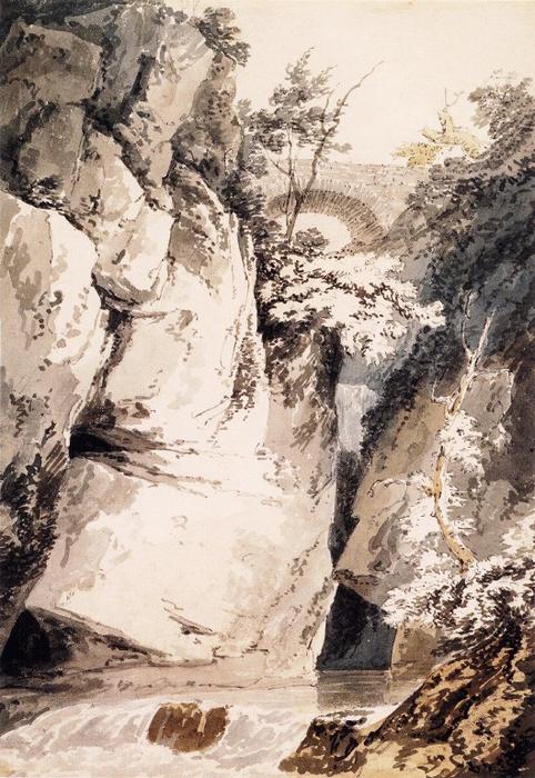 On The Banks Of Lake Como (after J.r.cozens) — Thomas Girtin