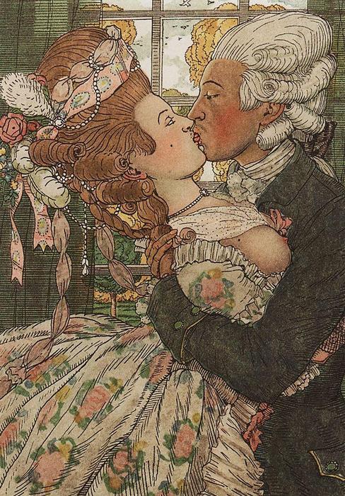 Book Of The Marquise. Illustration 9 — Konstantin Andreevic Somov