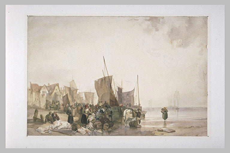 The Return Of The Fishing — Richard Parkes Bonington