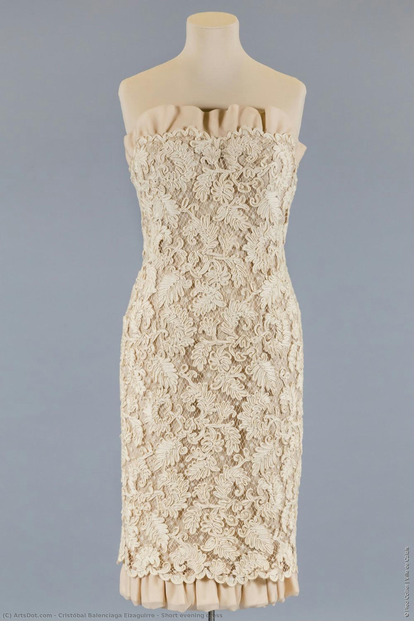 Short Evening Dress — Cristóbal Balenciaga Eizaguirre