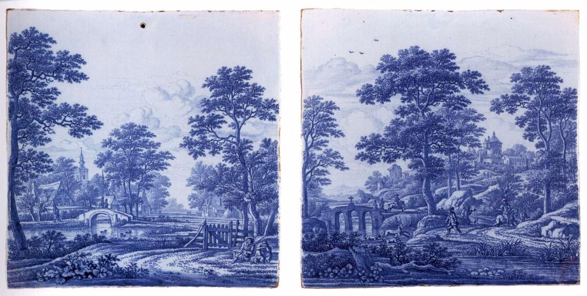 Two Plaques With A Landscape — Frederik Van Frytom