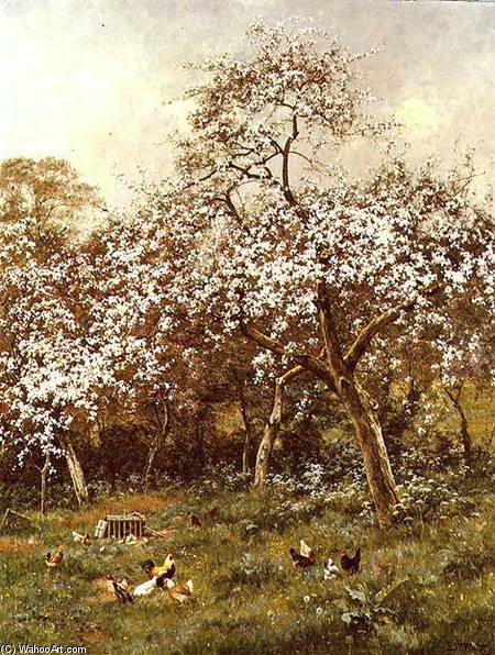 In My Neighbour's Orchard — Edward Wilkins Waite