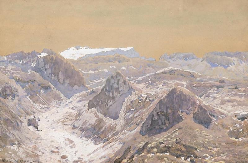 In The Swiss Mountains (in Den Schweizer Bergen) — Eugen Felix Prosper Bracht