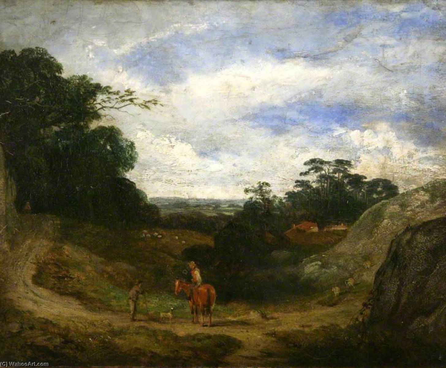 Landscape With Shepherd — David Cox Der Ältere