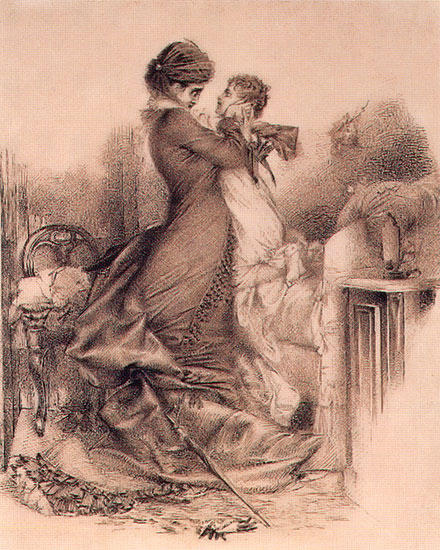 Anna Karenina's Visit With Her Son — Mikhail Vrubel