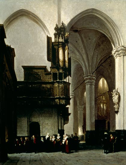 The New Church At Amsterdam — Johannes Bosboom