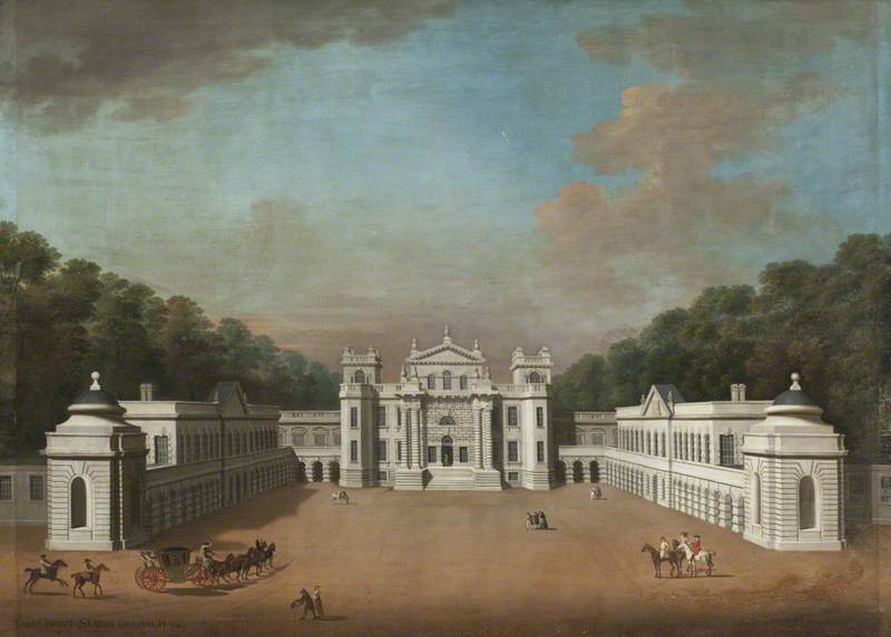 View Of The North (entrance) Front Of Seaton Delaval Hall — Arthur Pond