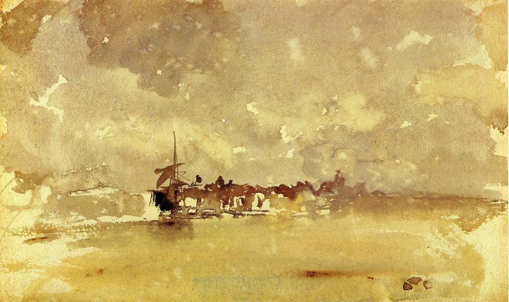 Oro Y Gris: La Lluvia Soleada - Dordrecht — James Abbott Mcneill Whistler