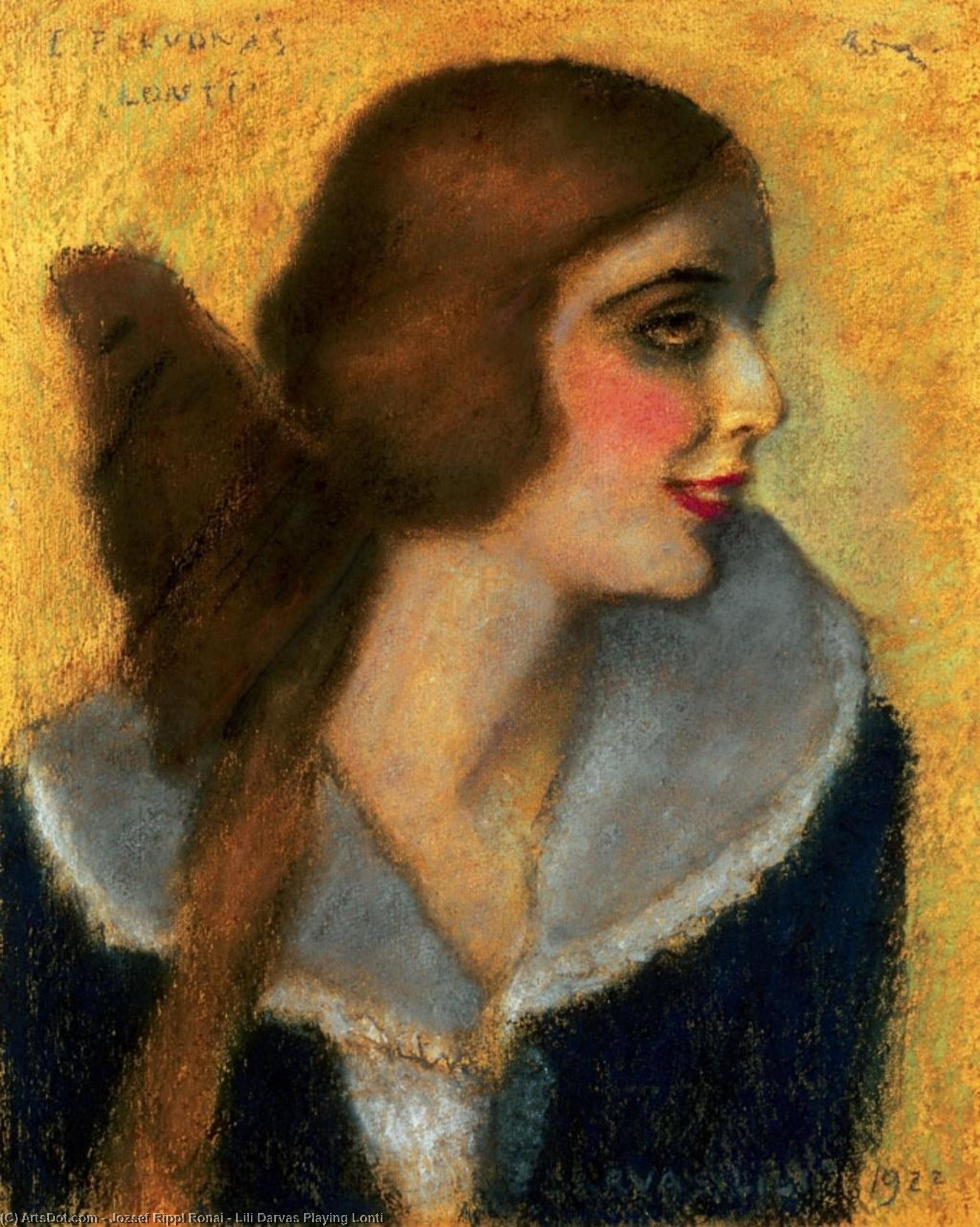 Lili Darvas Playing Lonti — József Rippl-rónai