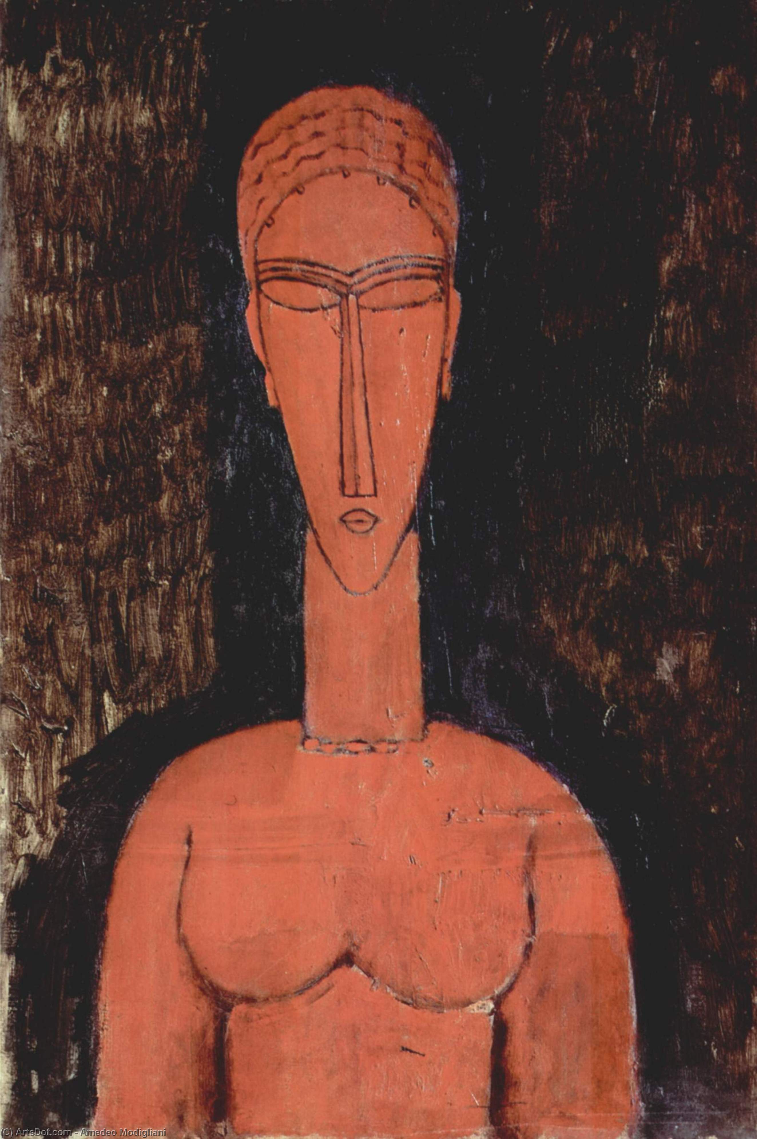 A Red Bust — Модиљани