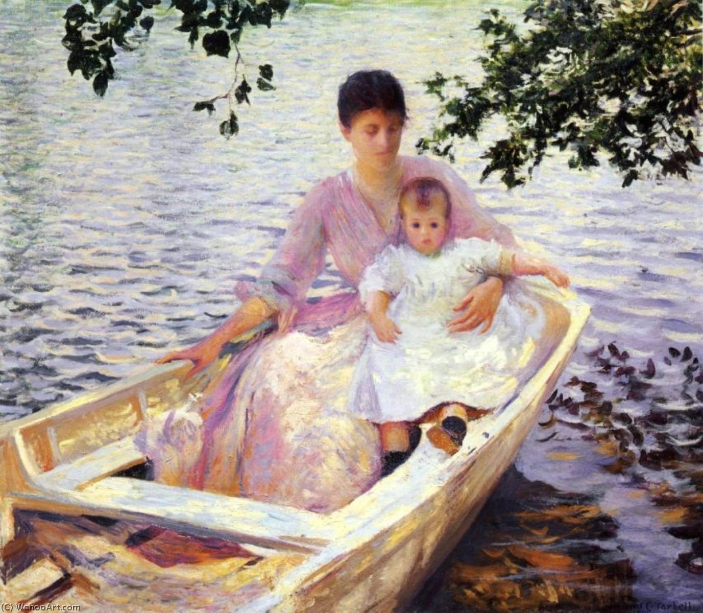 Mother And Child In A Boat — Edmund Charles Tarbell