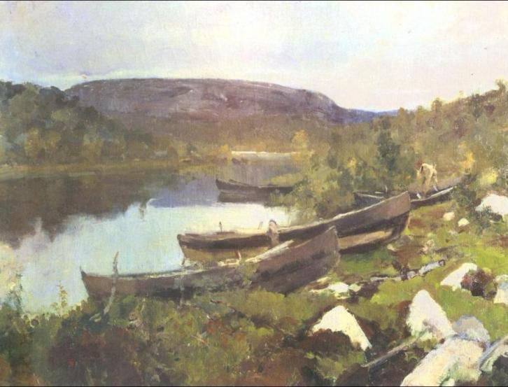Brook Of St. Trifon In Pechenga — Konstantin Alexeievitch Korovin