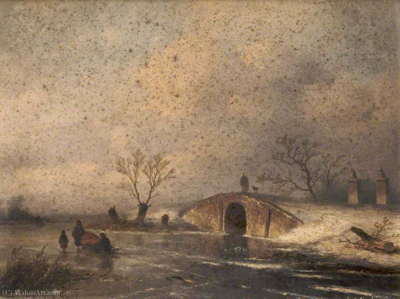 Winter Landscape — Johannes Franciscus Hoppenbrouwers