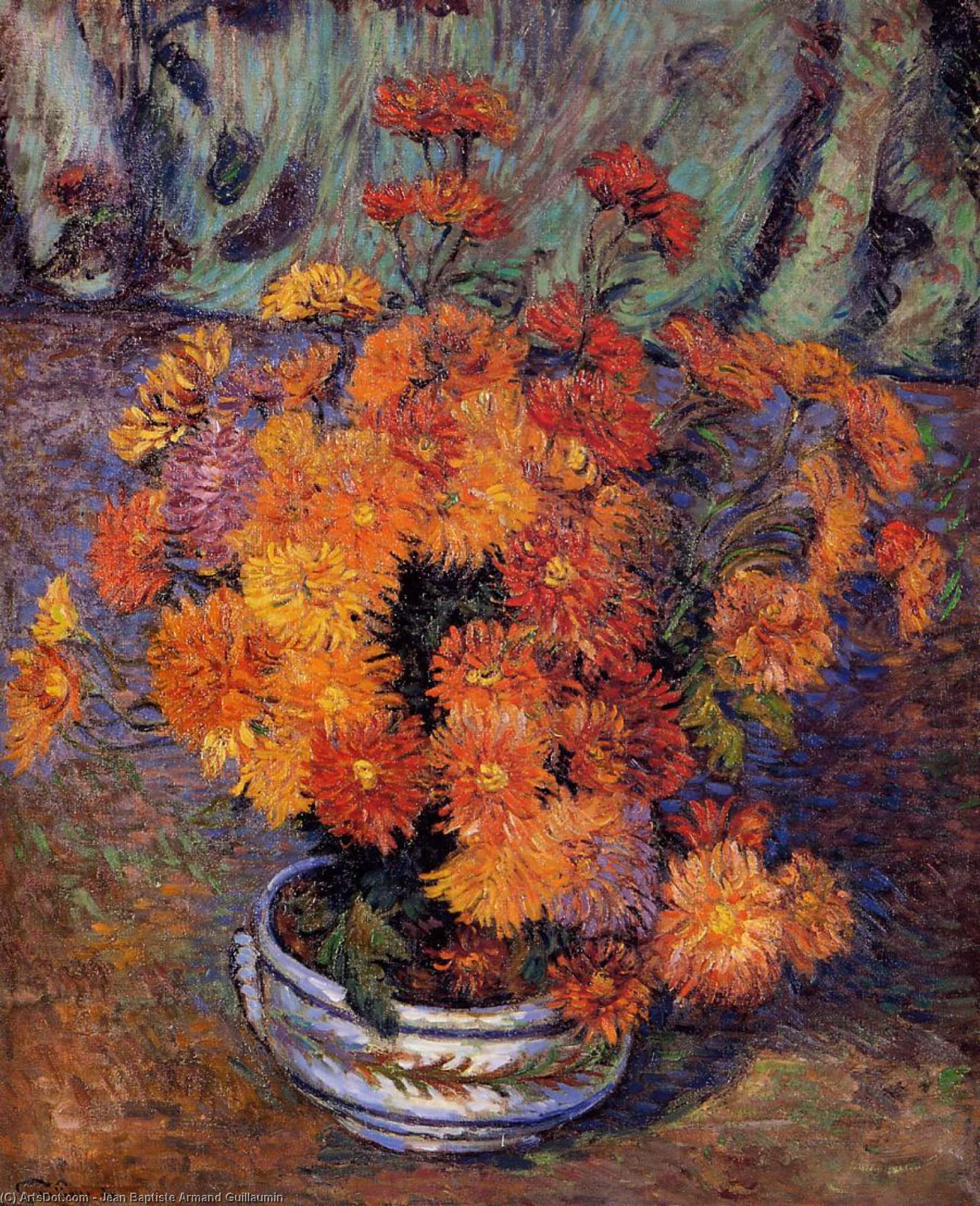 Vase Of Chrysanthemums — Ferdinand Guillaumin