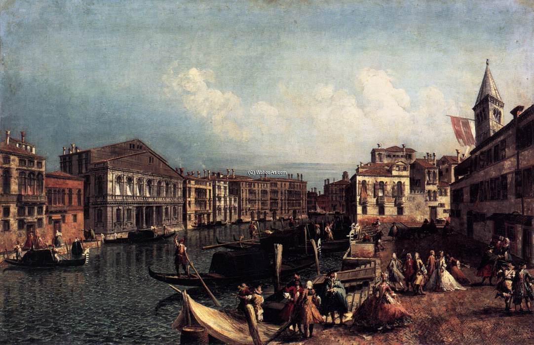 The Grand Canal With The Ca' Rezzonico And The Campo San Samuele — Michele Marieschi