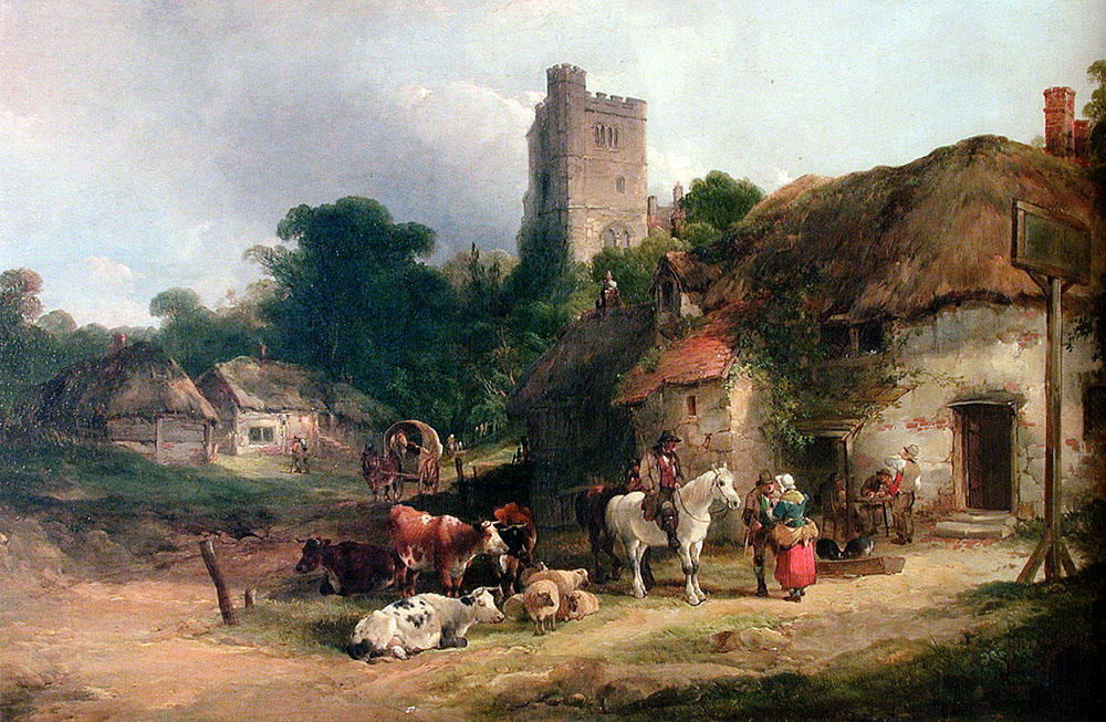 The Plough Inn — William Shayer Senior