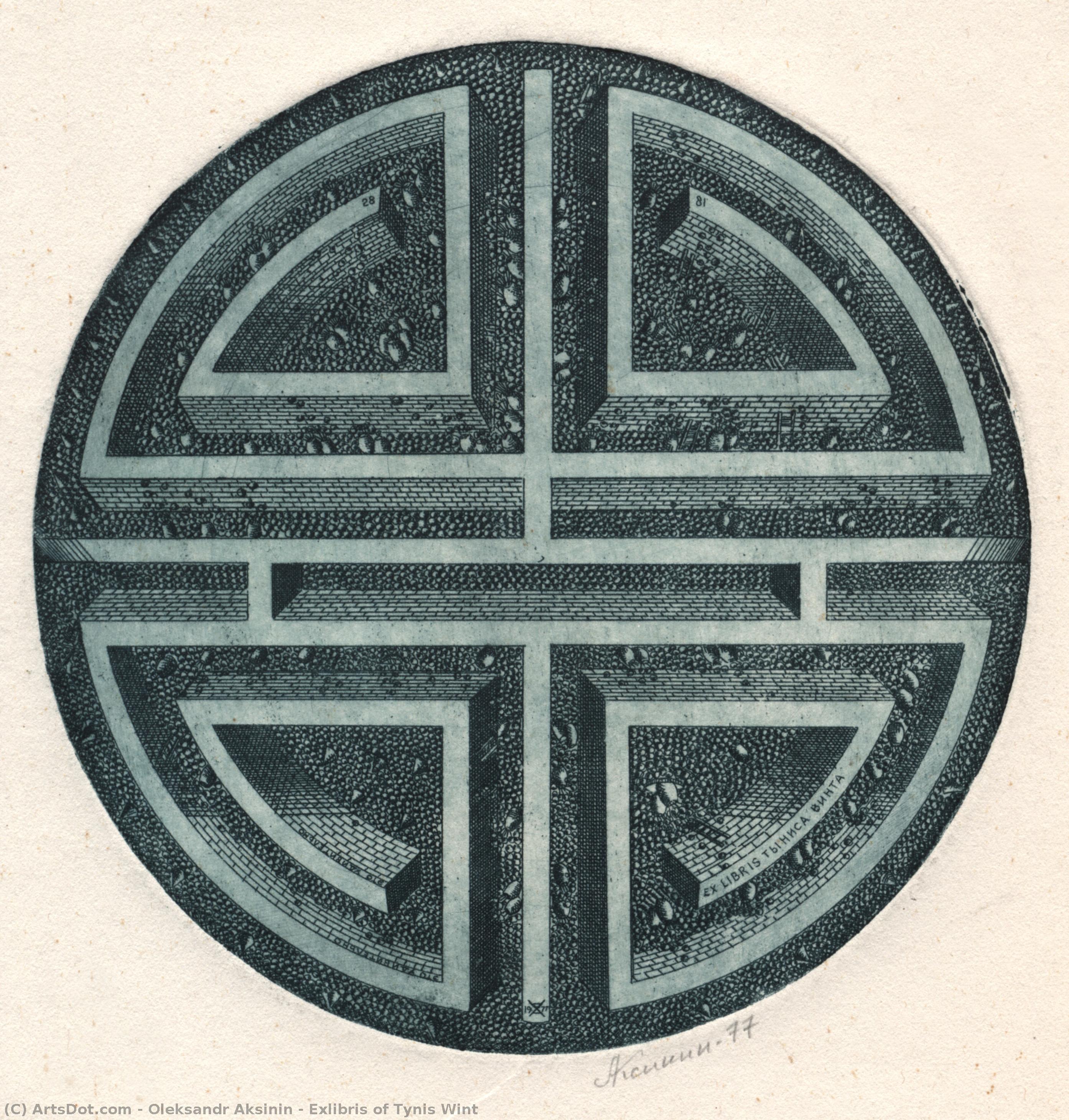 Exlibris Of Tynis Wint — Oleksandr Aksinin