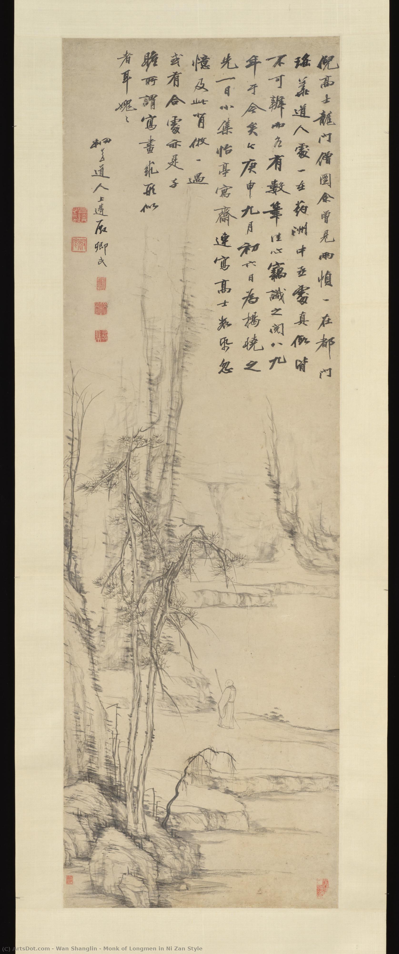 Monk Of Longmen In Ni Zan Style — Zi Dianqing, Hao Liangang