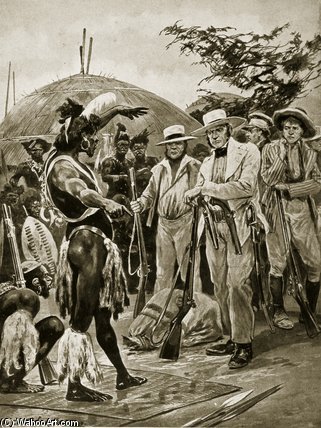 The British In Natal — Richard Caton Woodville