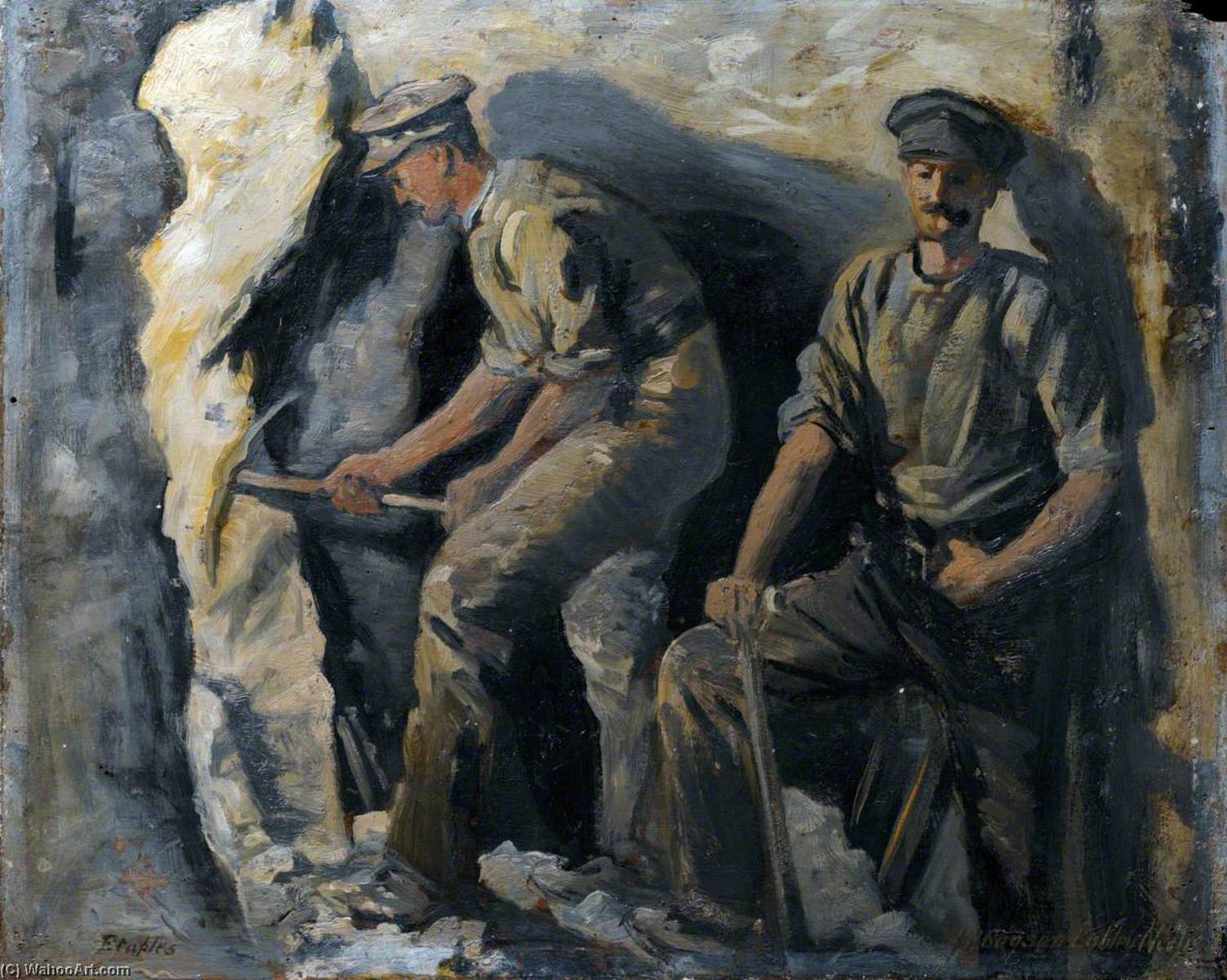 Galleries Of Large Dugouts At Étaples — John Hodgson Lobley
