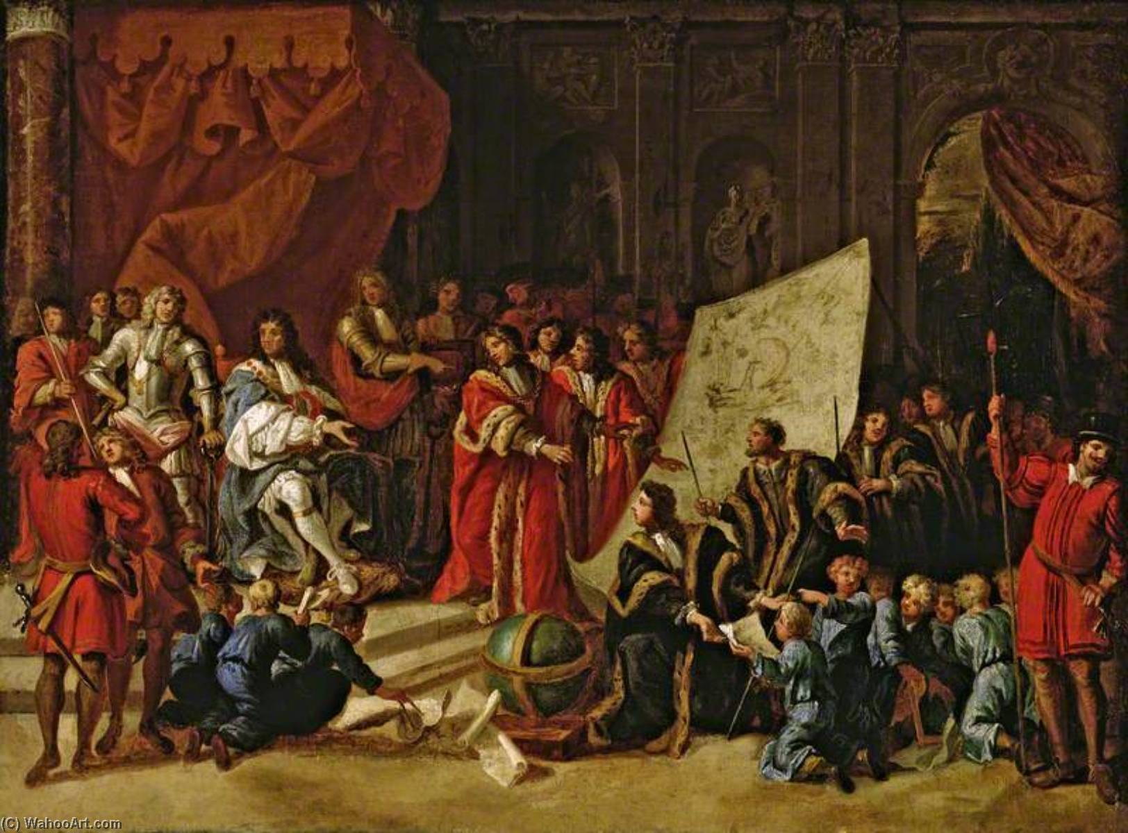 Charles Ii Giving An Audience At Christ's Hospital — Antonio Verrio