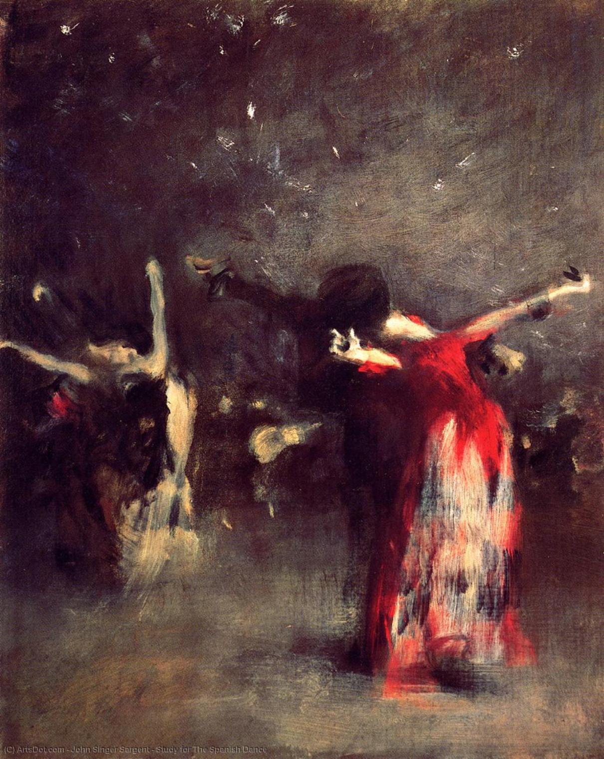 Estudio Para La Danza Española — John Singer Sargent