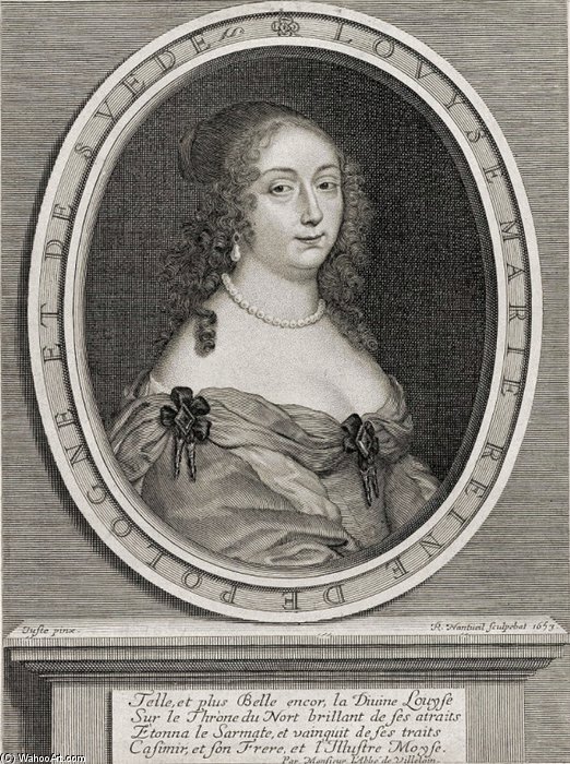 Portrait Of Queen Marie Louise Gonzaga — Robert Nanteuil