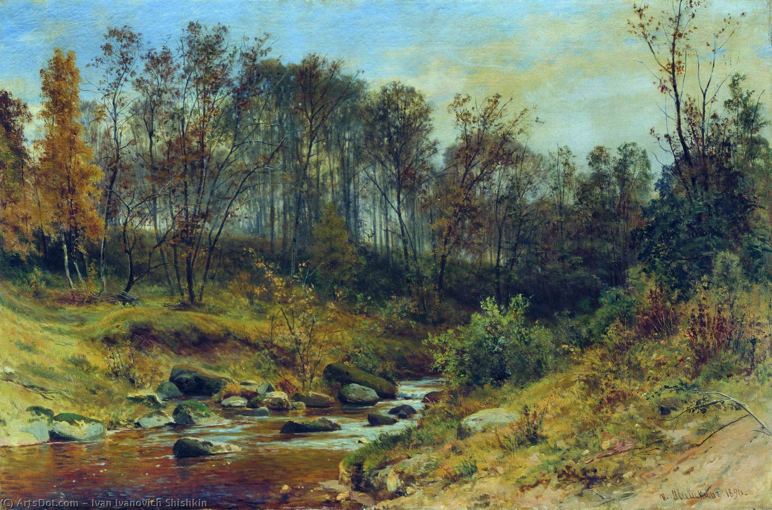 Forest Stream — Ivan Ivanovich Shishkin