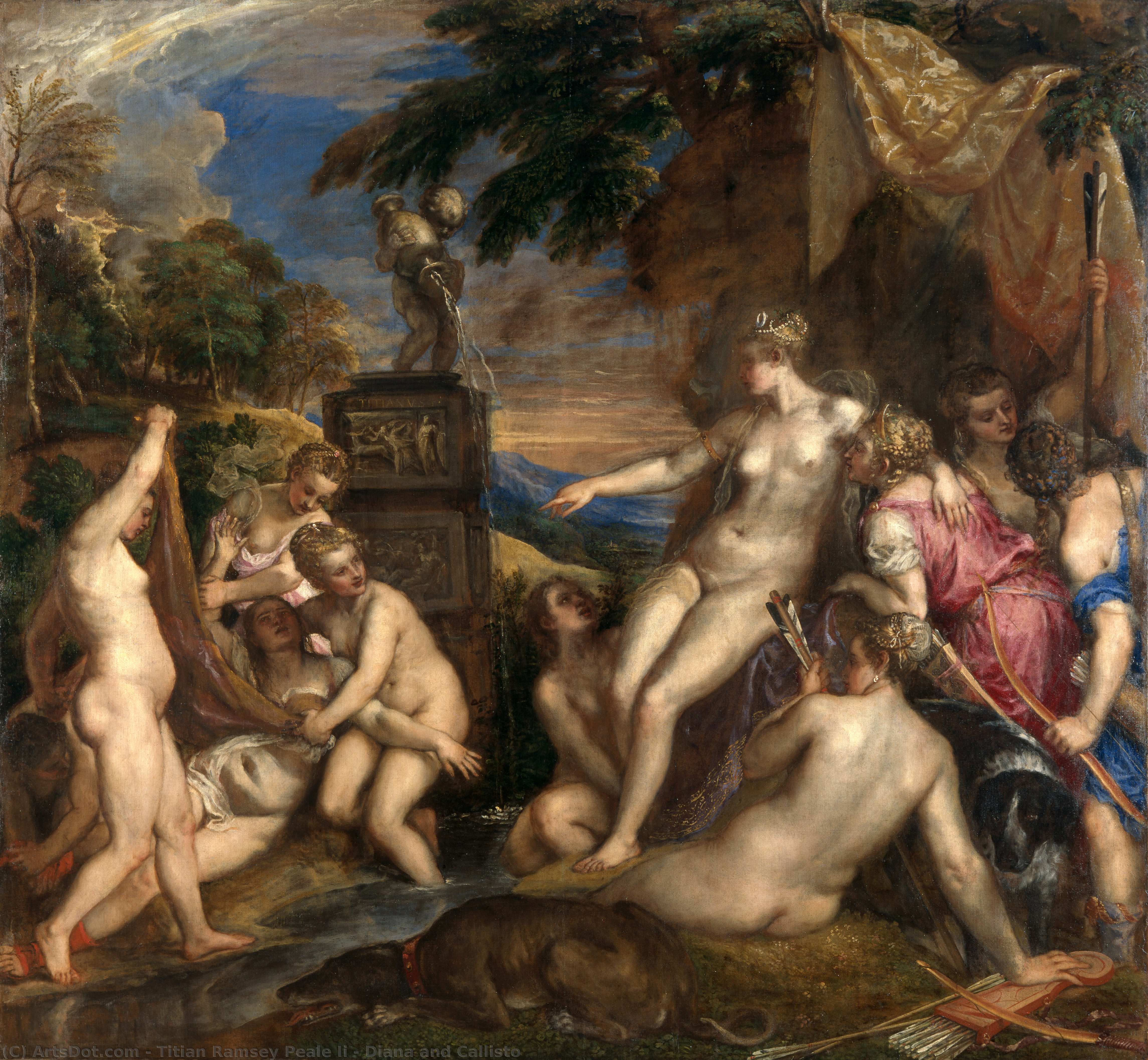 Diana And Callisto — Titian Ramsay Peale Ii