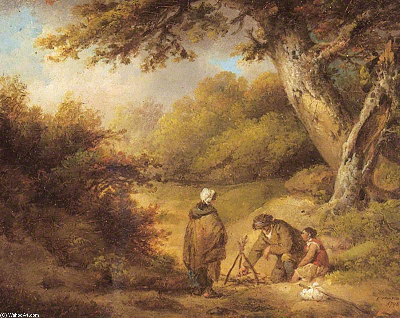 A Gipsy Encampment — George Morland