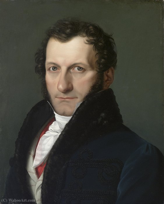 Portrait Of The Collector And Patron Conte Colonnello Teodoro Arese Lucini — Pelagio Palagi