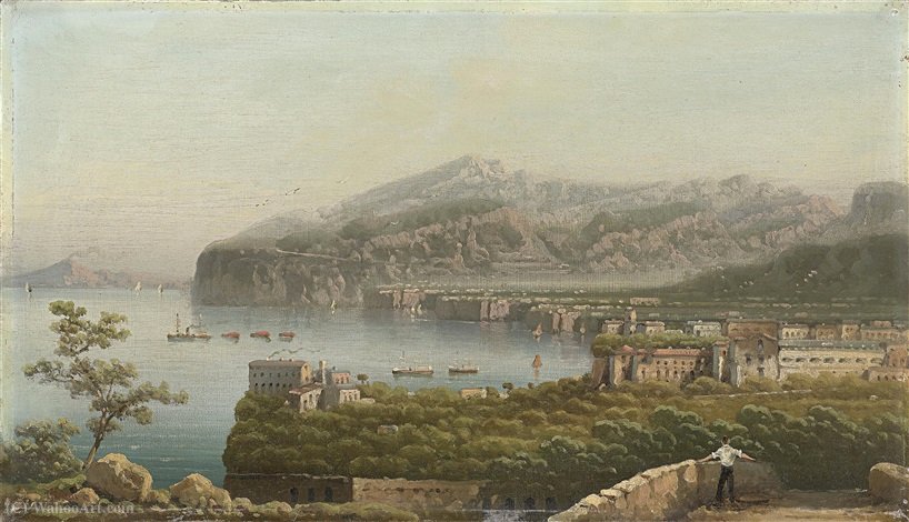 Sorrento With Views Of Mount Vesuvius — Girolamo Gianni