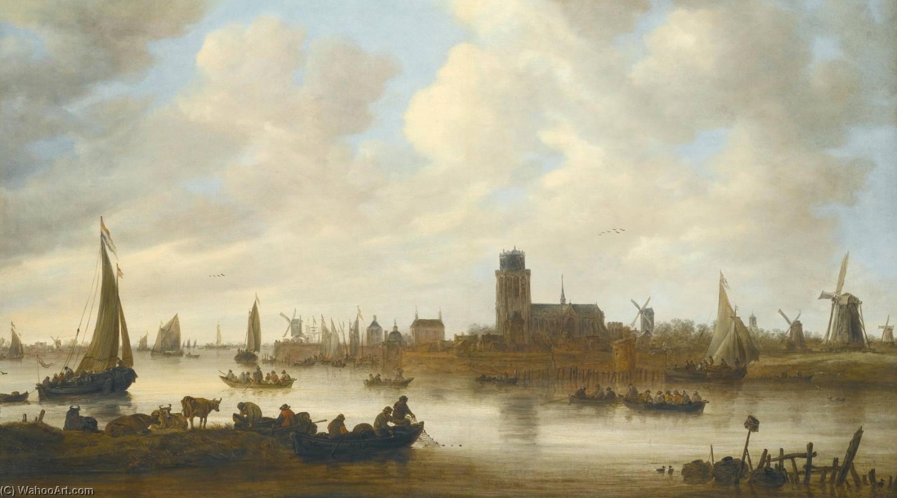 A View Of Dordrecht — Jan Josefsz Van Goyen